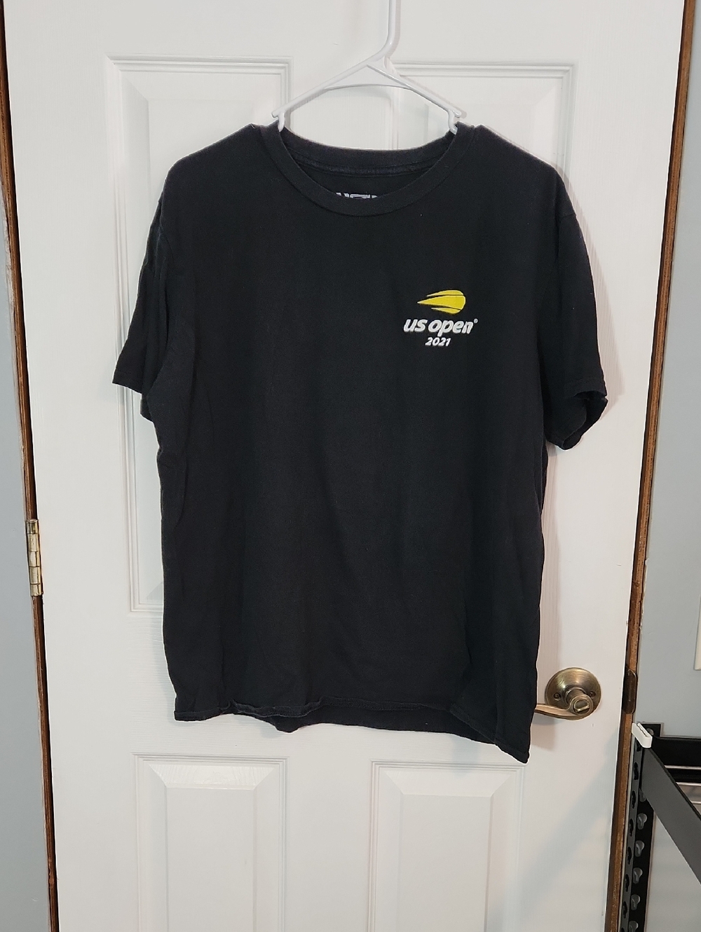 US Open 2021 Short Sleeve Graphic Tee - Black with Yellow Accent
